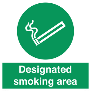 Designated smoking area